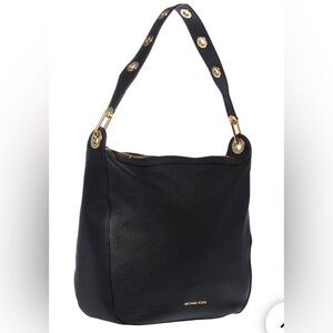 Michael Kors Large Raven Hobo Black Leather Shoulder Bag NWOT never worn